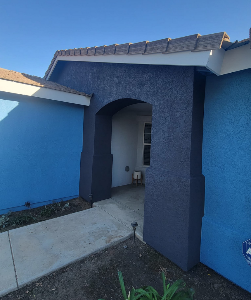 blue house in Bakersfield